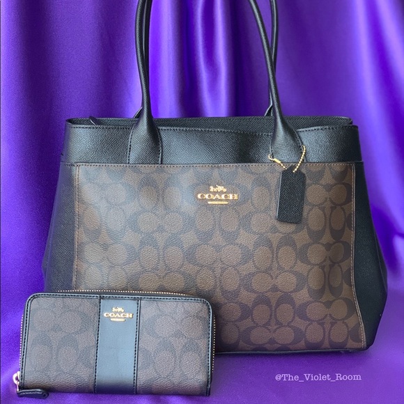 ▪️COACH▪️Signature Casey Tote & Zip Around Wallet - Picture 2 of 7